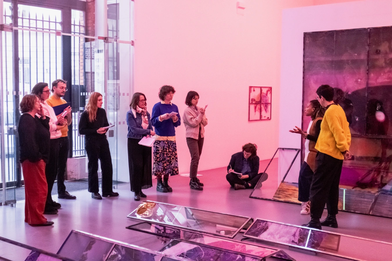 Entretien d'Euridice Zaituna Kala avec l'équipe de La Criée | Euridice Zaituna Kala's interview with the La Criée team | © Photo - Noé Péan 2025 | 