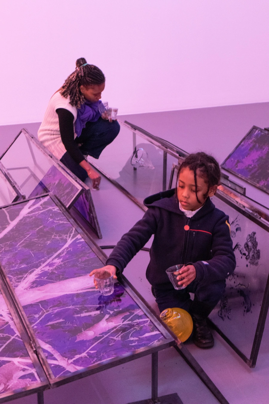 Montage de l'exposition d'Euridice Zaituna Kala | Setup of the exhibition made by Euridice Zaituna Kala | © Photo - Noé Péan 2025 | La Criée