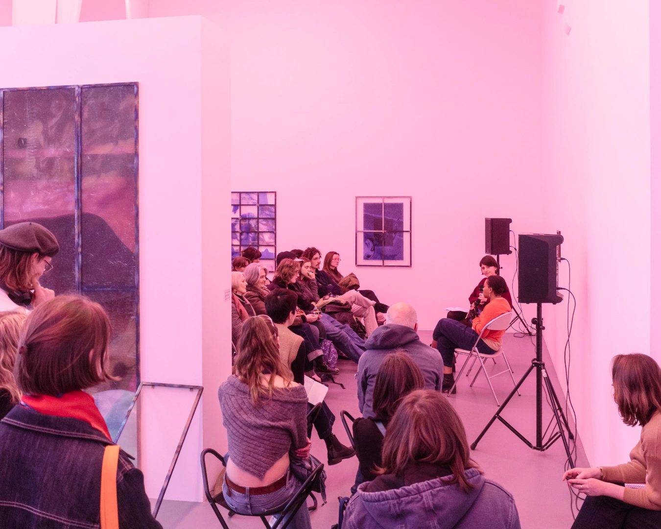 Conférence de l'artiste Euridice Zaituna Kala | Conference by artist Euridice Zaituna Kala | © Photo - Noé Péan 2025 | La Criée , interview